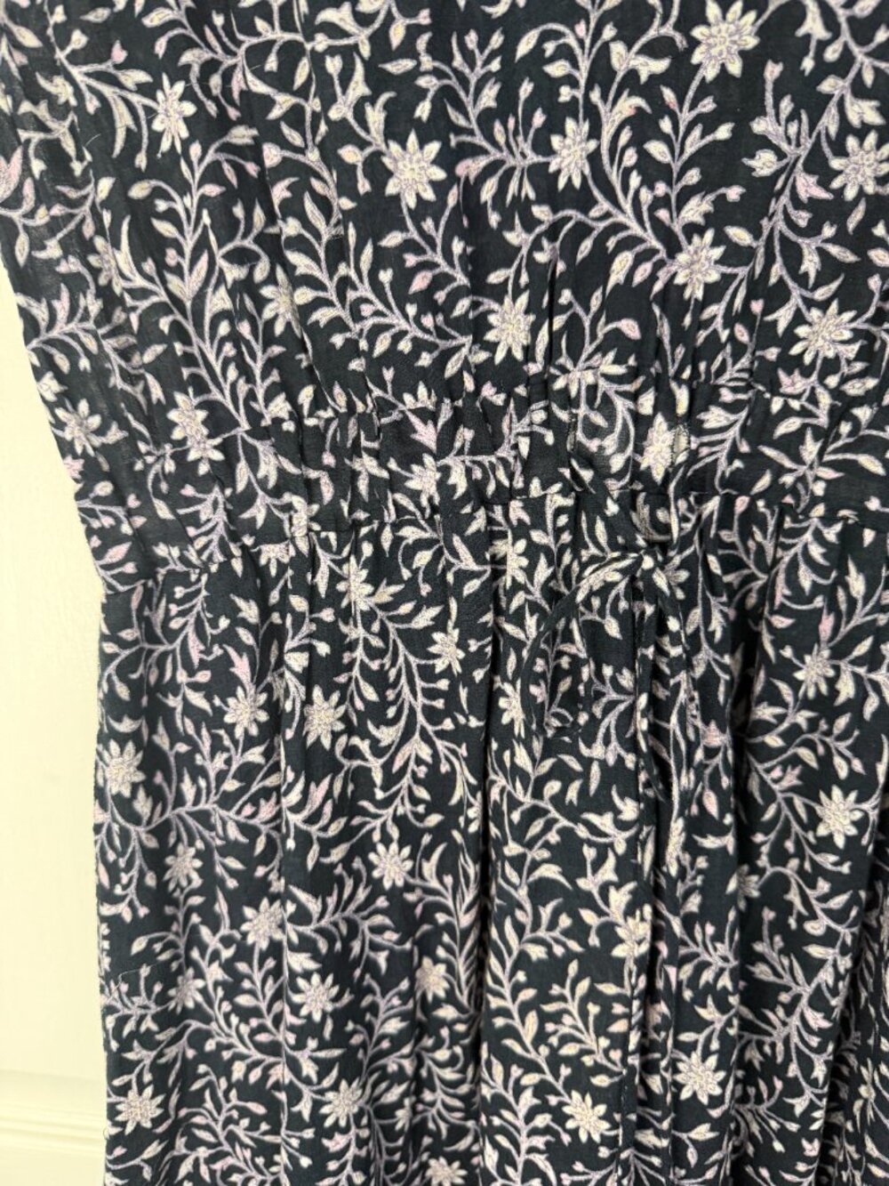 Xirena Camelia Floral Cotton Maxi Dress- Navy/Cream - S- MSRP $294 - Picture 7 of 14
